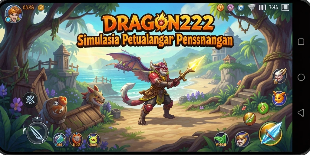 Screenshot gameplay DRAGON222 yang menunjukkan interaksi karakter dan lingkungan.